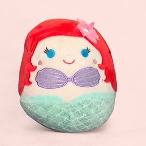 Disney Mermaid Plush with Red Hair and Aqua Tail